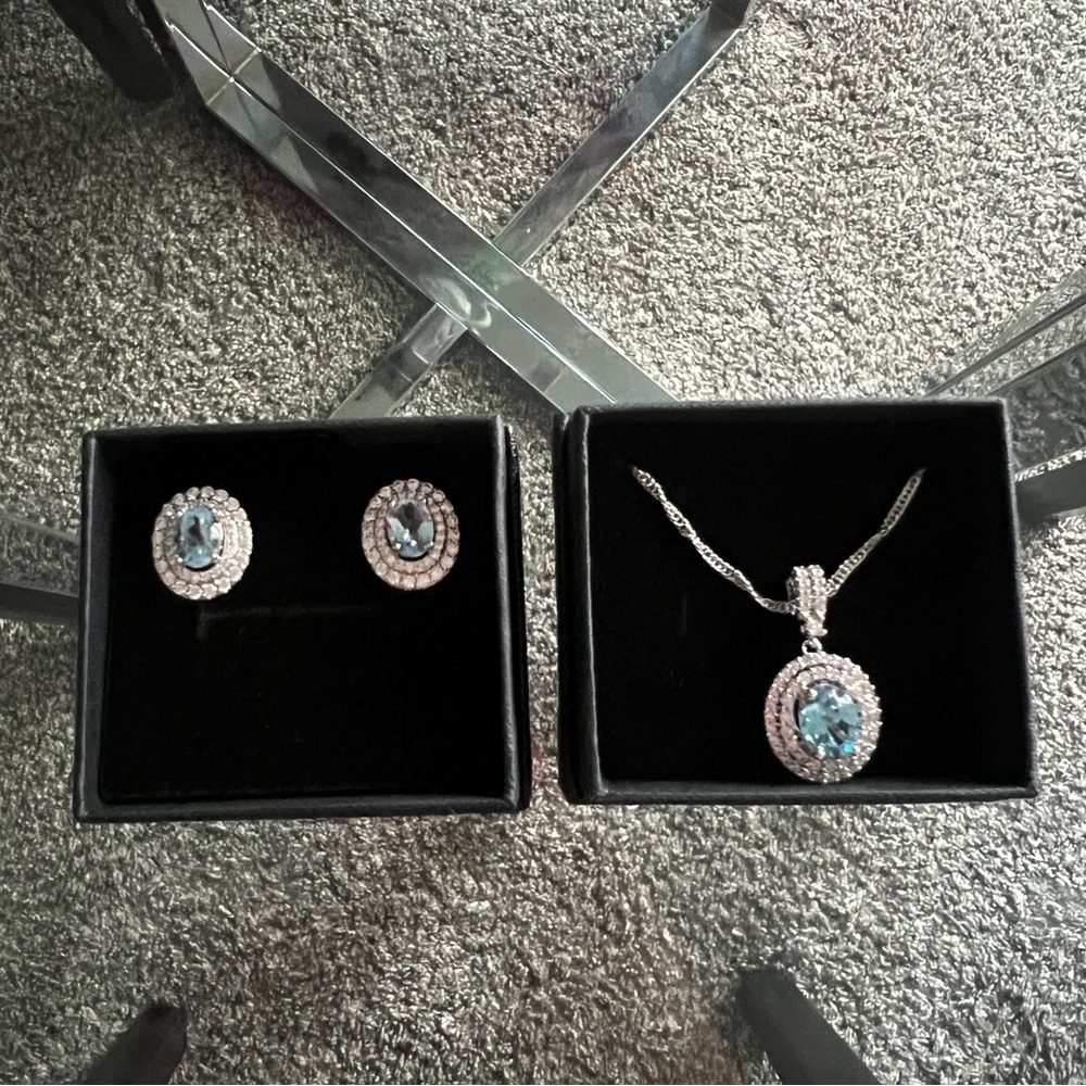 Necklace and matching earrings